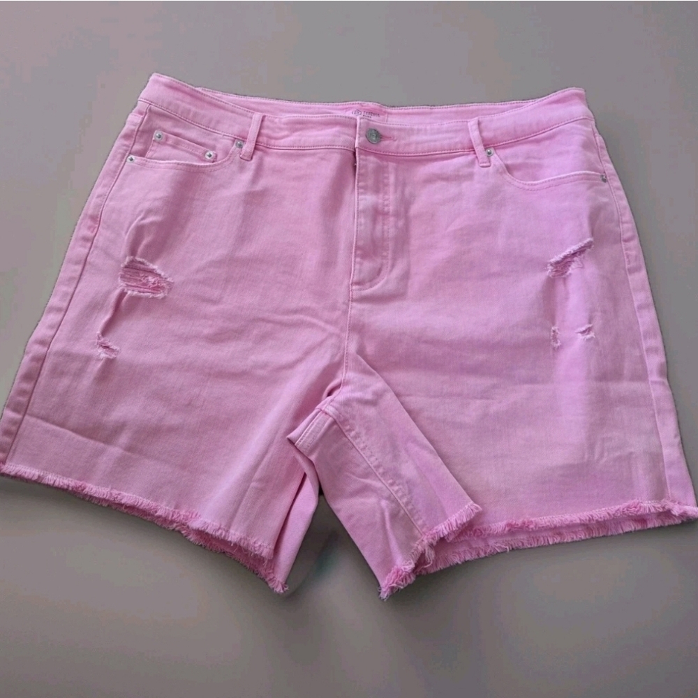 Candace Cameron Bure Pink Denim Shorts Nwot